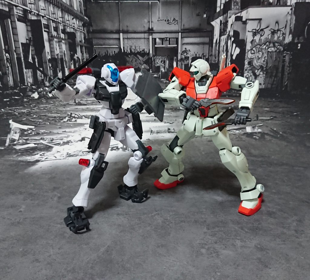 ガンプラマフィアに対する取り締まり現場から一枚。