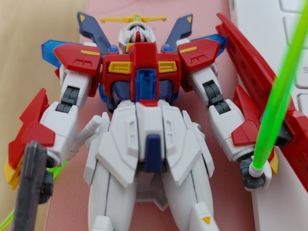 腹部もグリッターで満たされていることがわかります。