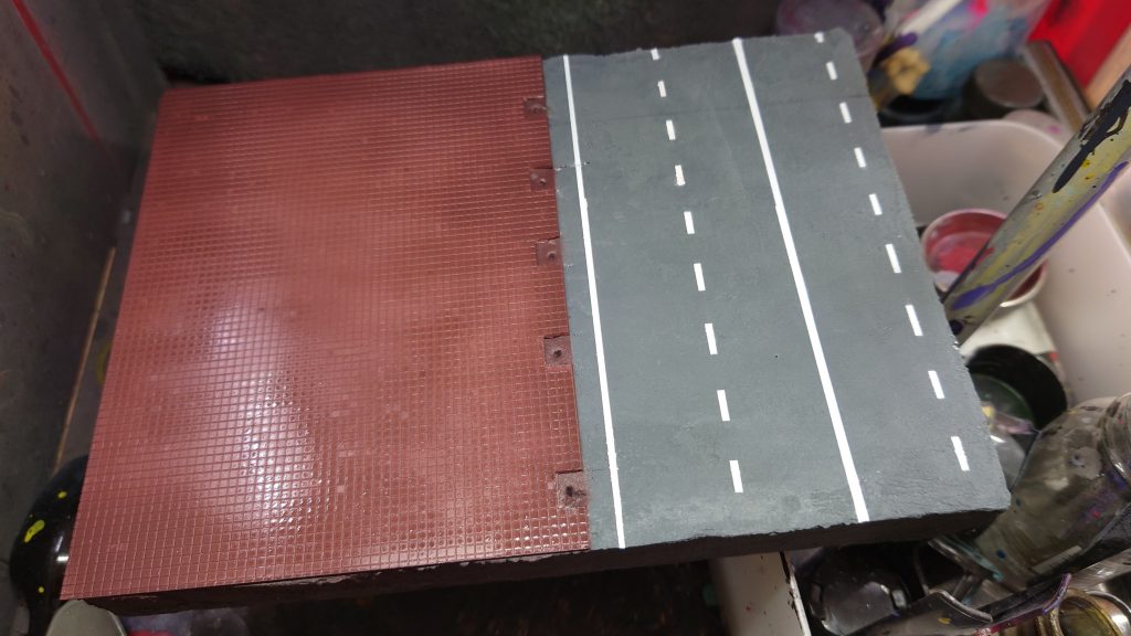 道路もちゃんと塗りました。