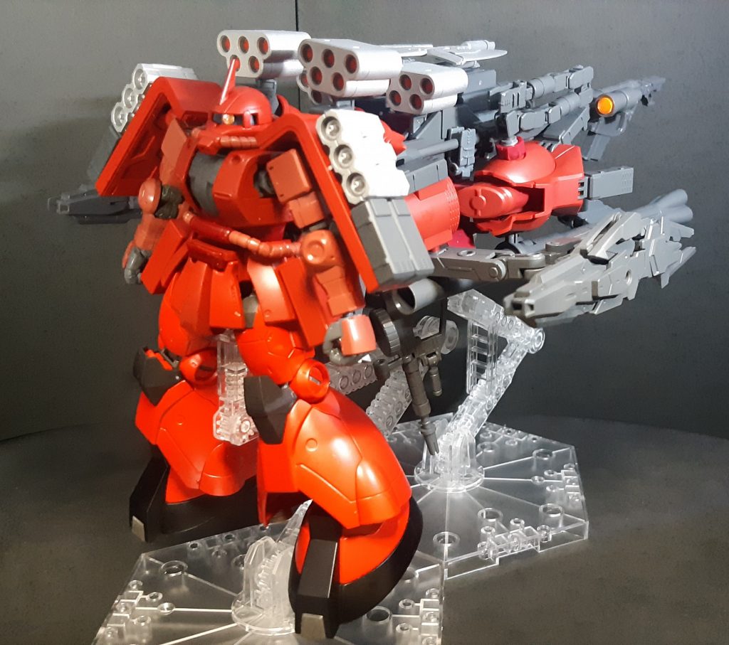 そして合体、バリスティックザク・フルアームド。サイコザクをイメージしています。