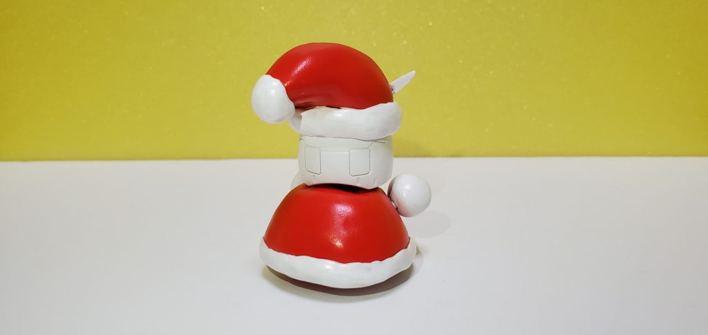 サンタの格好をしたガンダム単体。かわいいですね！
