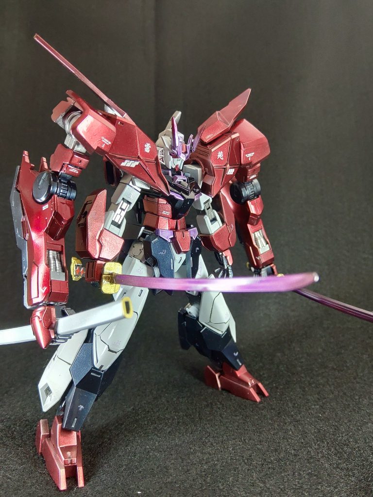 使用キットはコアガンダム、バルバトスルプスレクス、アストレイレッドフレーム、ダブルリベイクライフル、ネプテイトウェポンズあとはコトブキヤさんの日本刀を拝借しました。