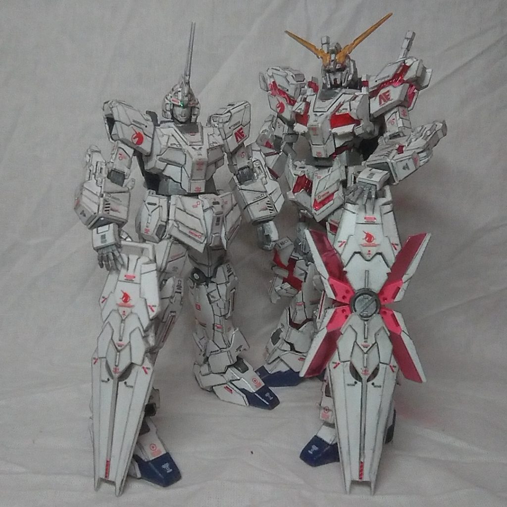 ユニコーンガンダム Uモード、Dモード HGUC–2枚目/制作者：ＨＨ