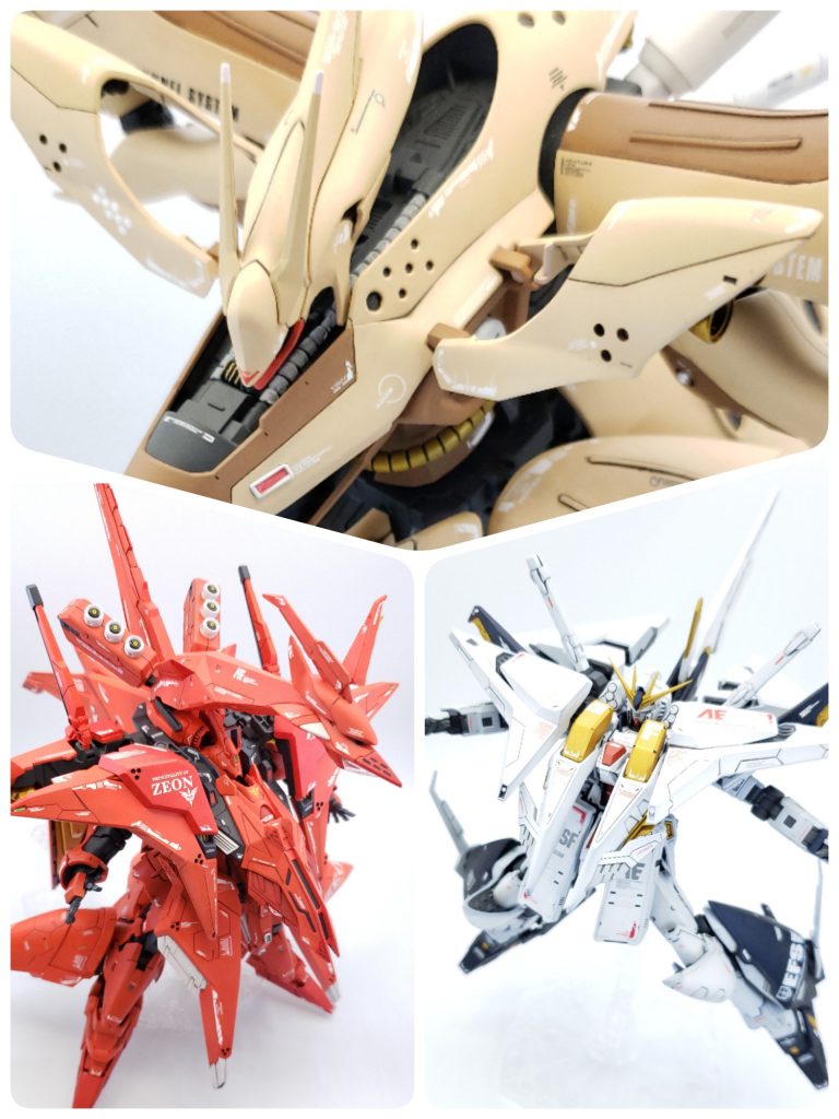 最後にサザペーとクスィーνガンダムとの逆シャア スリーショット✨マフティーのやり方に疑問を持つギギ…ハサウェイを止めようと2人が対峙した時、きっとクェスとの悲劇が繰り返されるだろう…😭