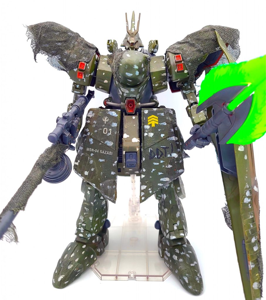 今回は森林や密林を想定した斑点迷彩です。 