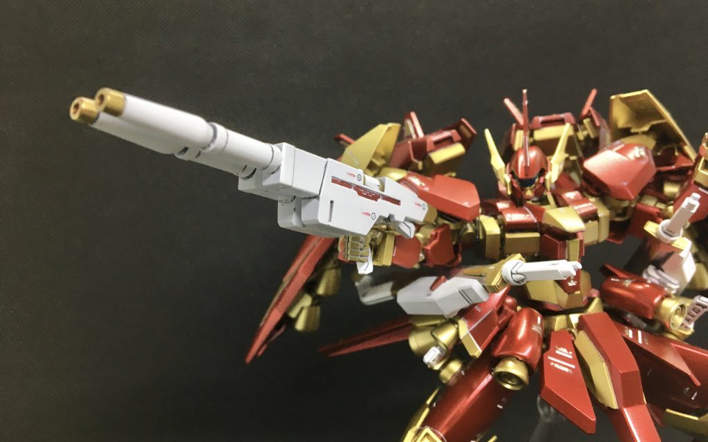 【連結形態】ライフルを連結し運用する射撃モード。時間差で交互に射撃する事で擬似的に連射性を上げる事ができる他、一度に同時発射する事で火力を一点に集中させる事も可能となる。