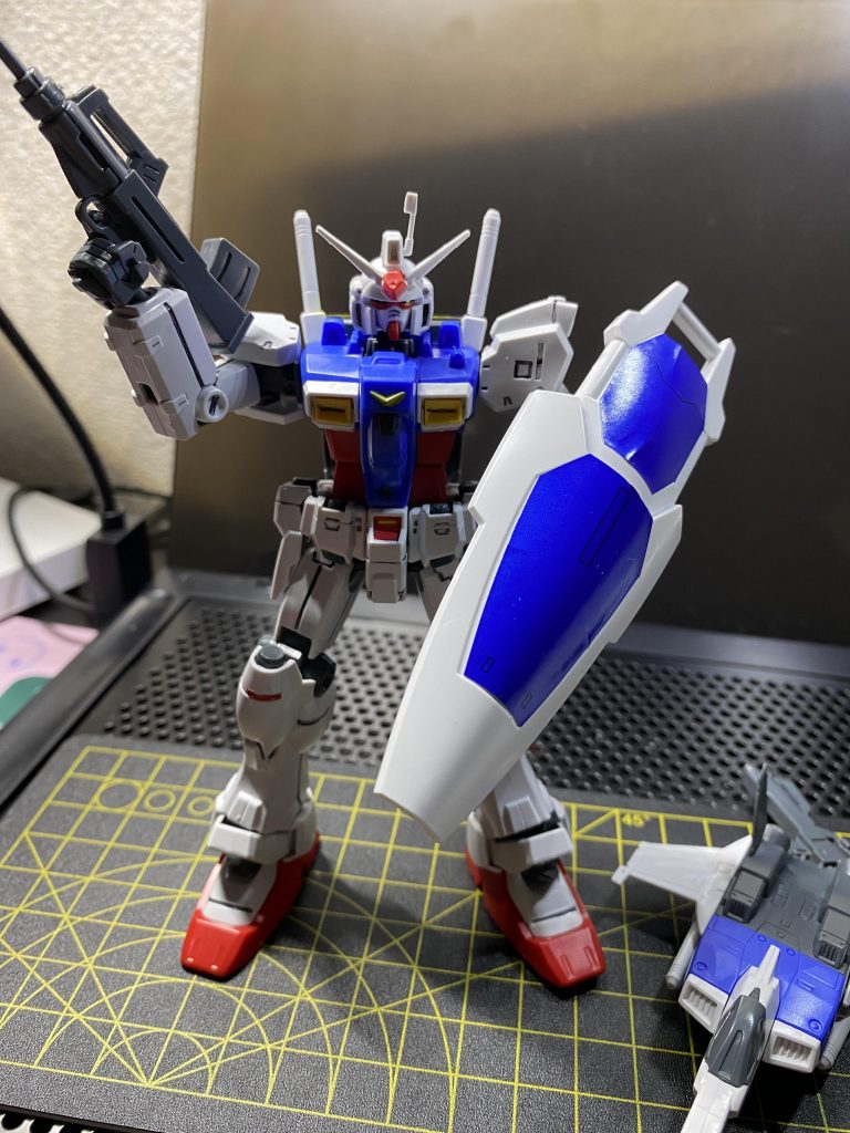 スミ入れ、一部塗装状態。