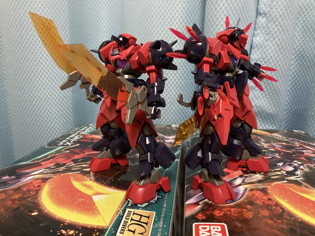 左が一つ目で、右が今回の機体