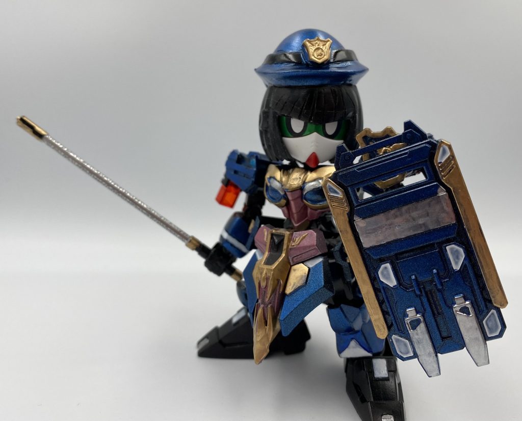 黒立ち上げでメタリックブルーふいてます。