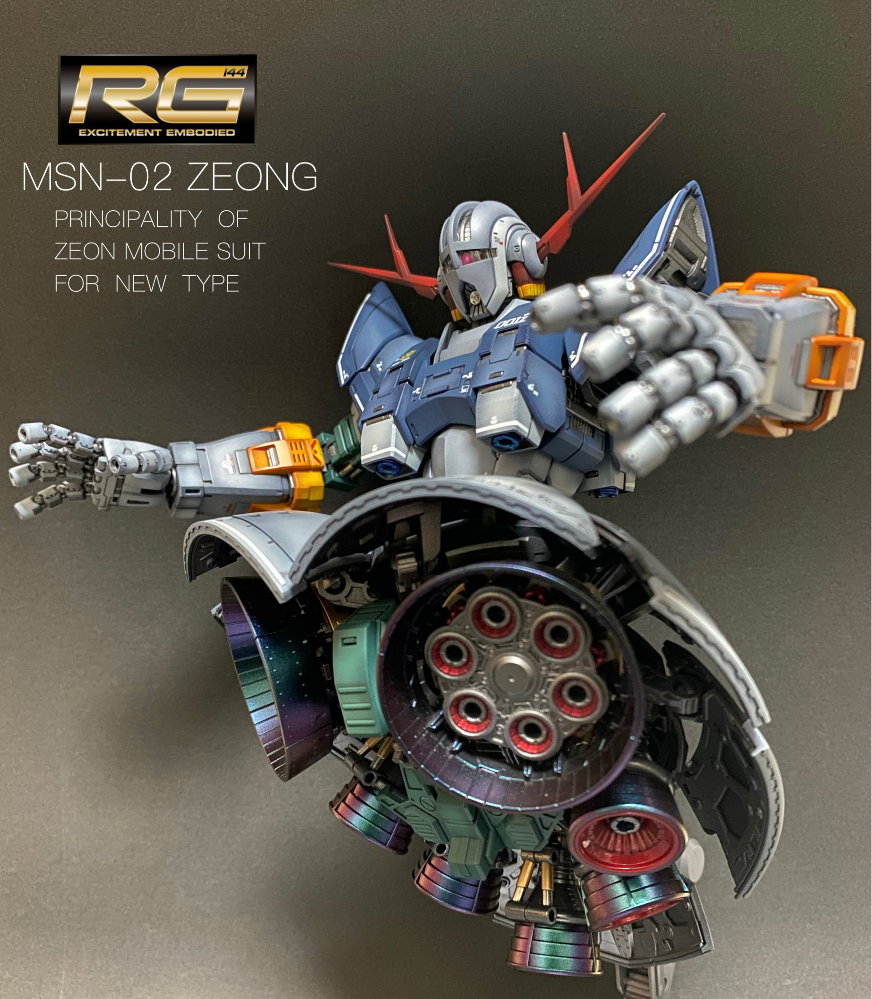 【2024SALE】ジオング　rg ガンプラ　塗装　完成品 自動車