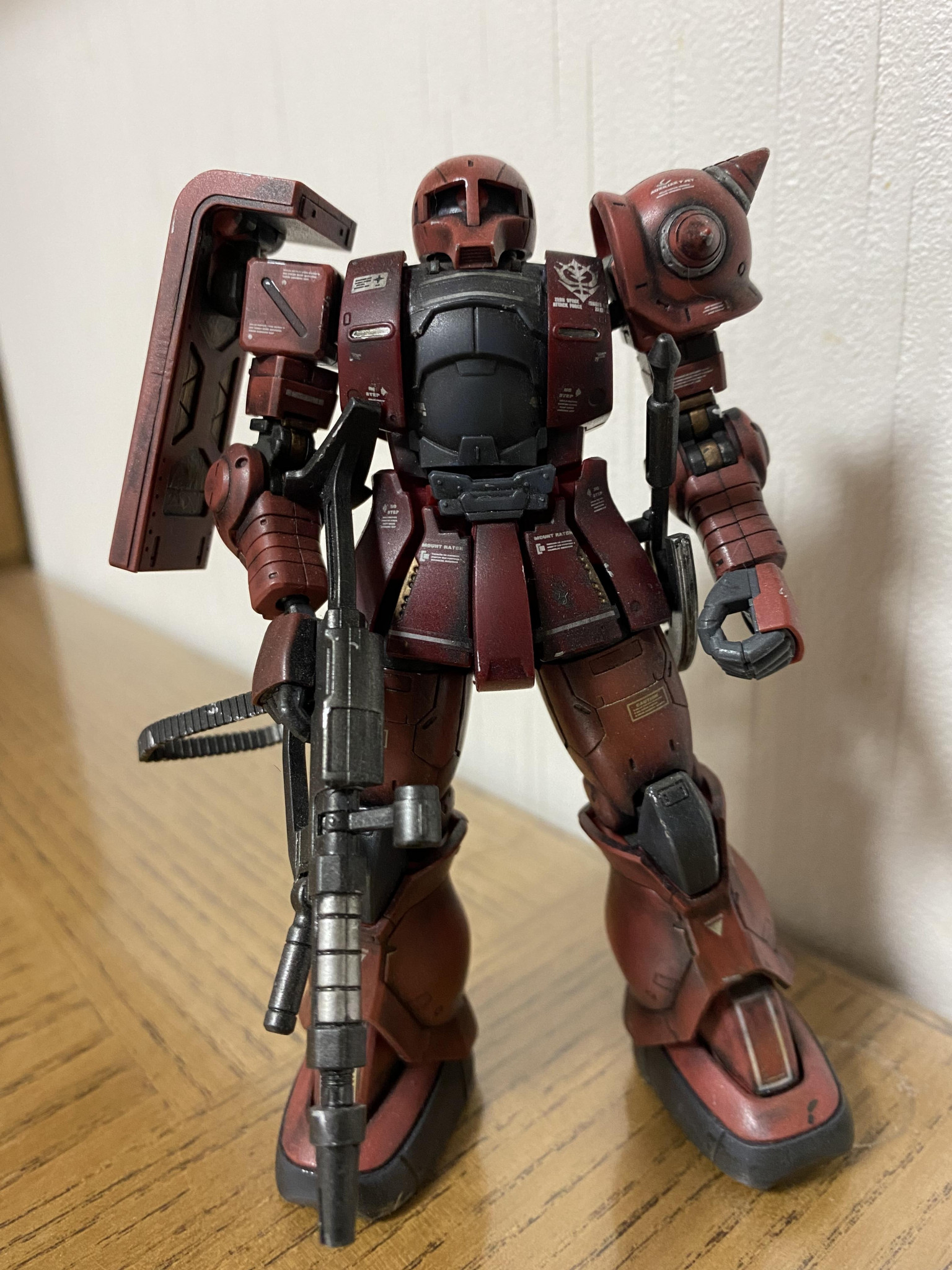 無塗装ウェザリング仕上げ シャア専用ザク1 Hinasaepapaさんのガンプラ作品 Gunsta ガンスタ