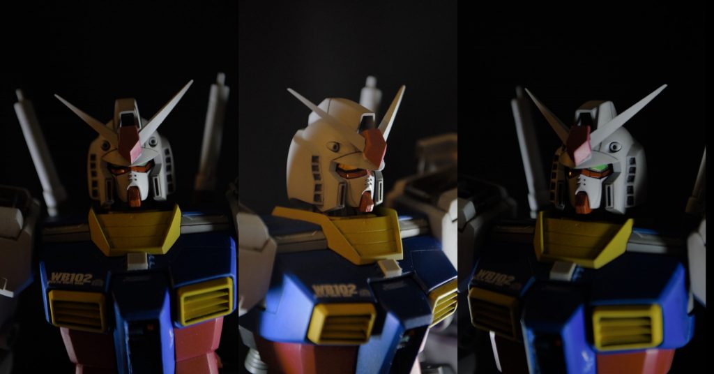 変更シールなので、角度によって目の色味が変わります