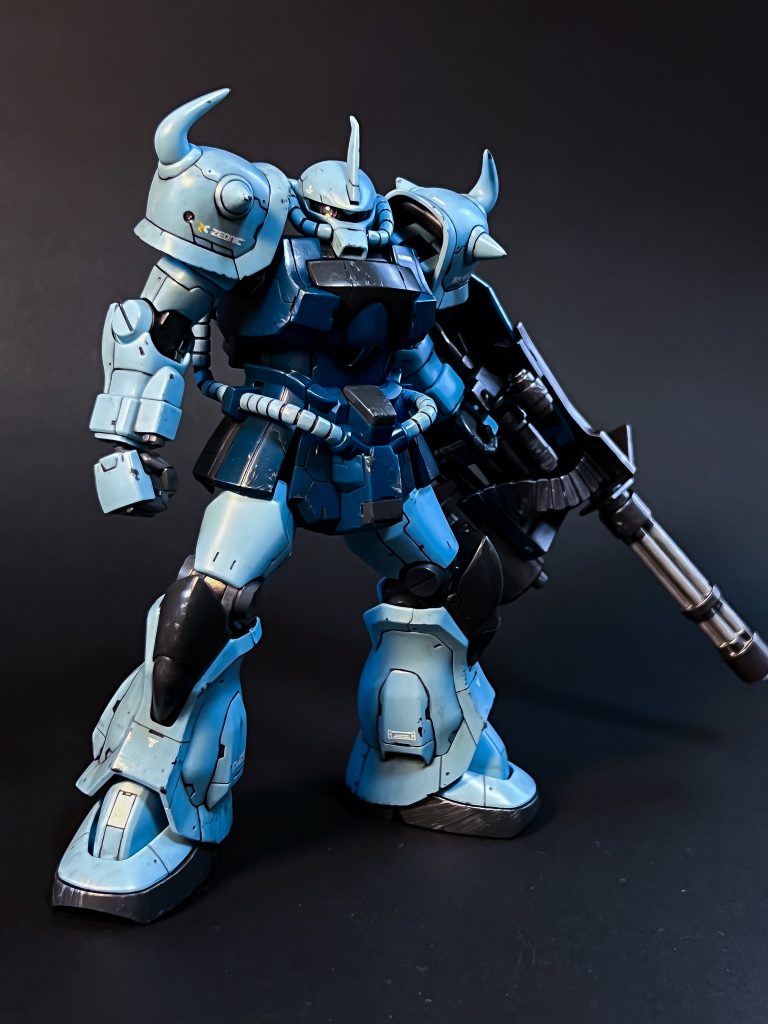 HGUC グフカスタムを筆塗り部分塗装–6枚目/制作者：@praZo001