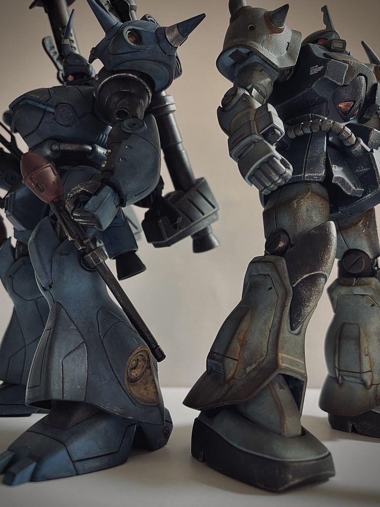 グフカスタムと並べて撮影。その弐