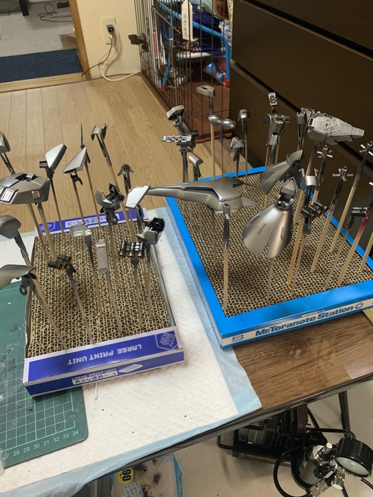 黒艶下地の上にシルバー塗布  まだこの時はL5使ってましたが今は2軍落ちになってます(^^;)