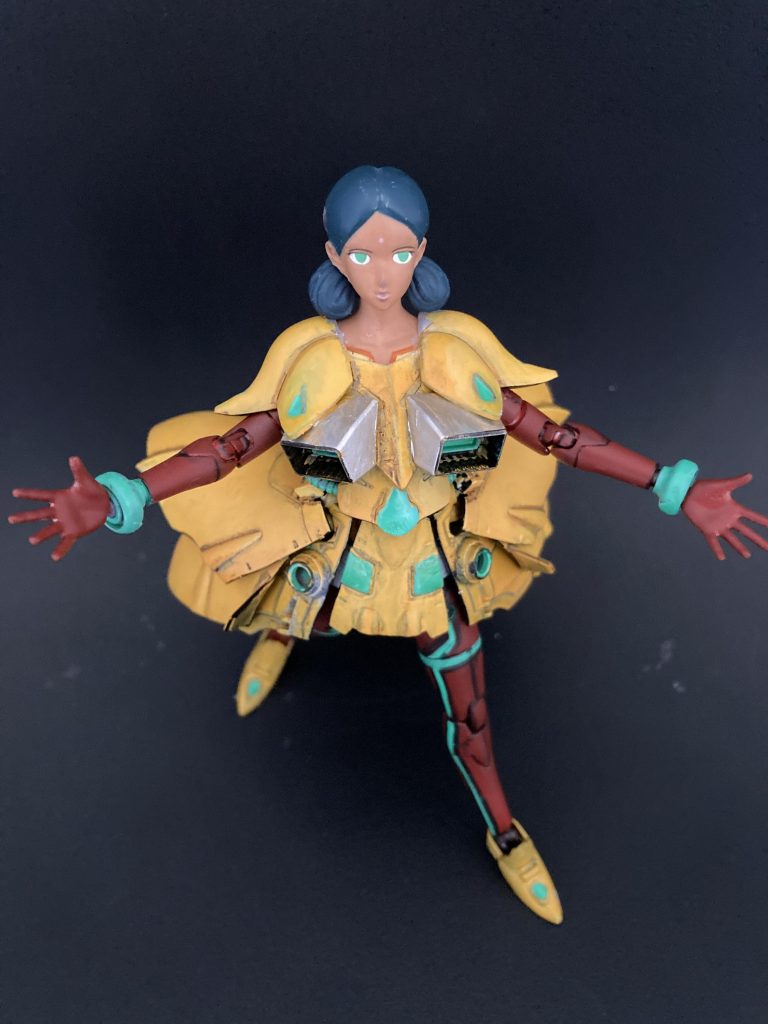肩に可愛くエルメスを型取ったドレスにしてみました^ ^