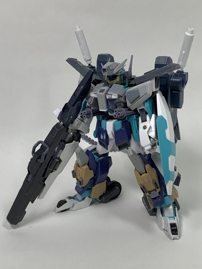 ミキシング状態。どこに何のパーツを使用しているかわかると思います。主な使用パーツはフルグランサ、ZZ、シルヴァバレト、エールストライク、ヴァーチェ、30MMアルト陸戦仕様、等。