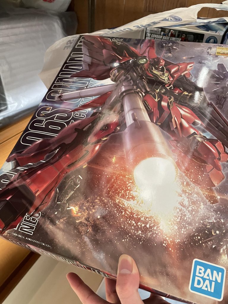 作品名：<p>ガンダムベース名古屋での2品目、MGシナンジュ買いました！ 制作日時は未定です。 【シナンジュを買うまでの経緯】 マキオンっていうガンダムのゲームでシナンジュを使ってたら、カッコよすぎたんで買いました。何気に、ジオン系M […]</p>