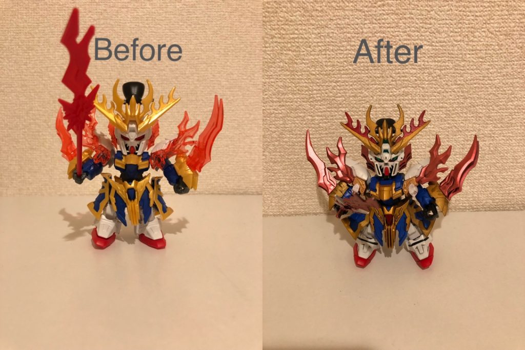 このキットは塗り分け箇所が多いので、塗装見本のように仕上げることは結構大変でした！