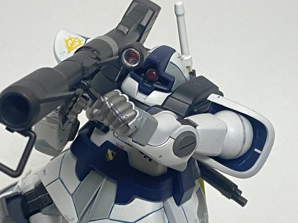 テスト機仕様ならビームバズーカの方が良かったかなとおもいつつ、ドムといったらやっぱジャイアントバズですよねw