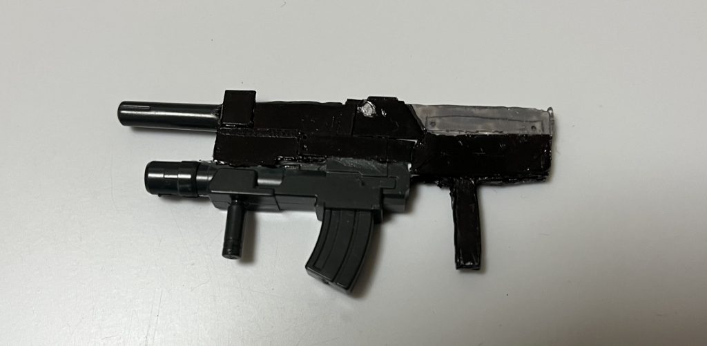 ビームライフルはセミスクラッチにしました。