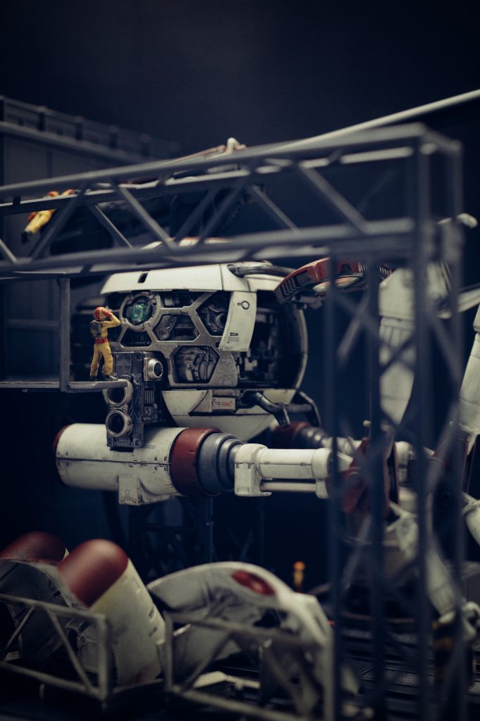 内部フレームまで楽しめるんだ！と思ったら、ジオラマ制作したくなってしまいました。