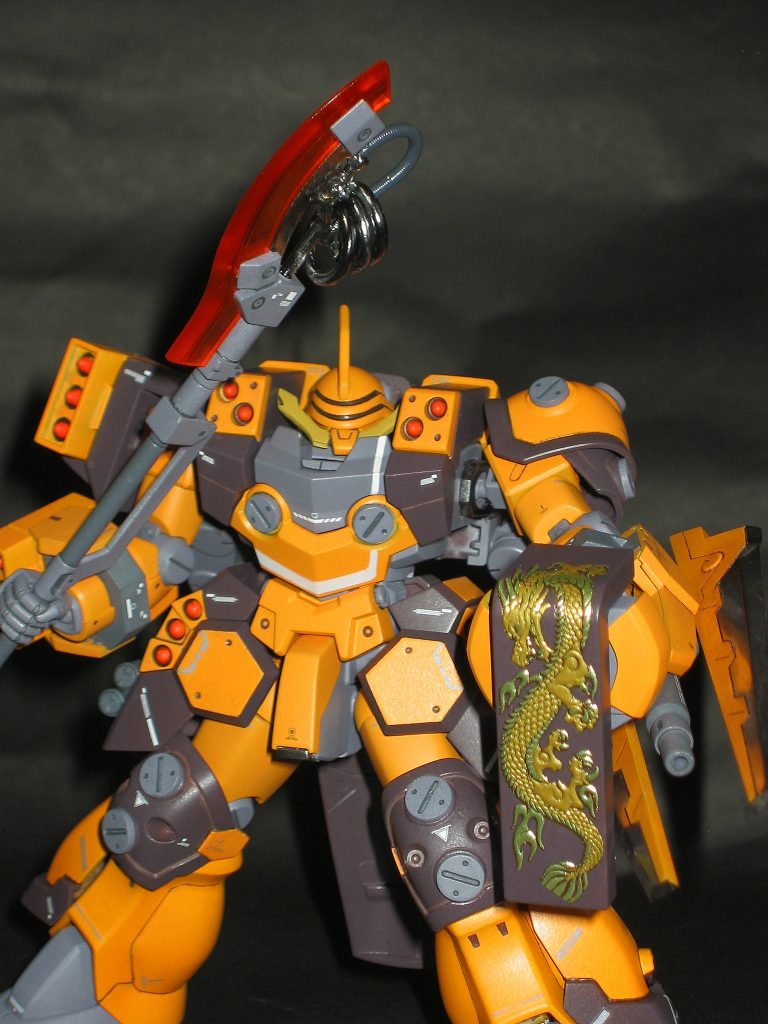 シールドに蒔絵シールを。