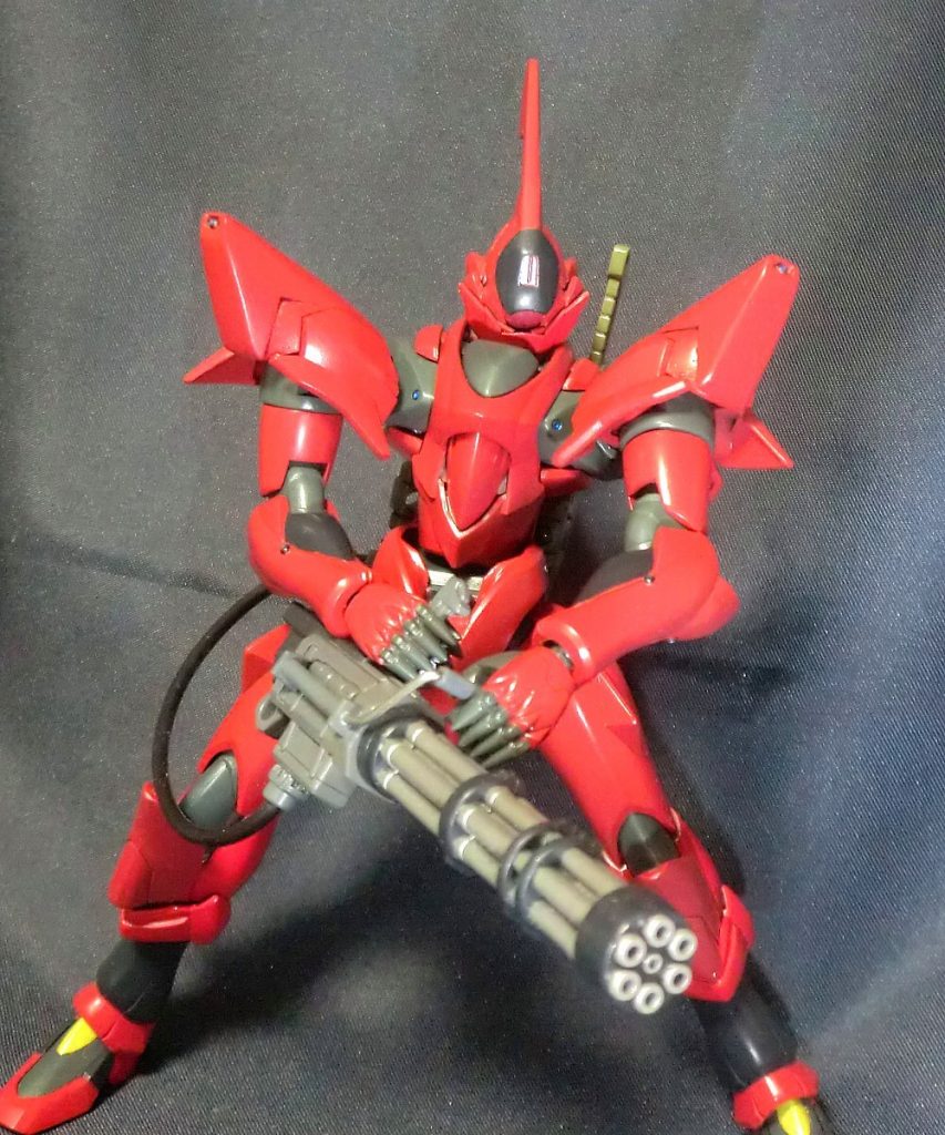 ガ「モミアゲイカレ野郎だと思ったか？残念、俺だよ。会いたかったぜ、カシム」給弾ベルトは作れなかったのでビームガトリングに設定変更