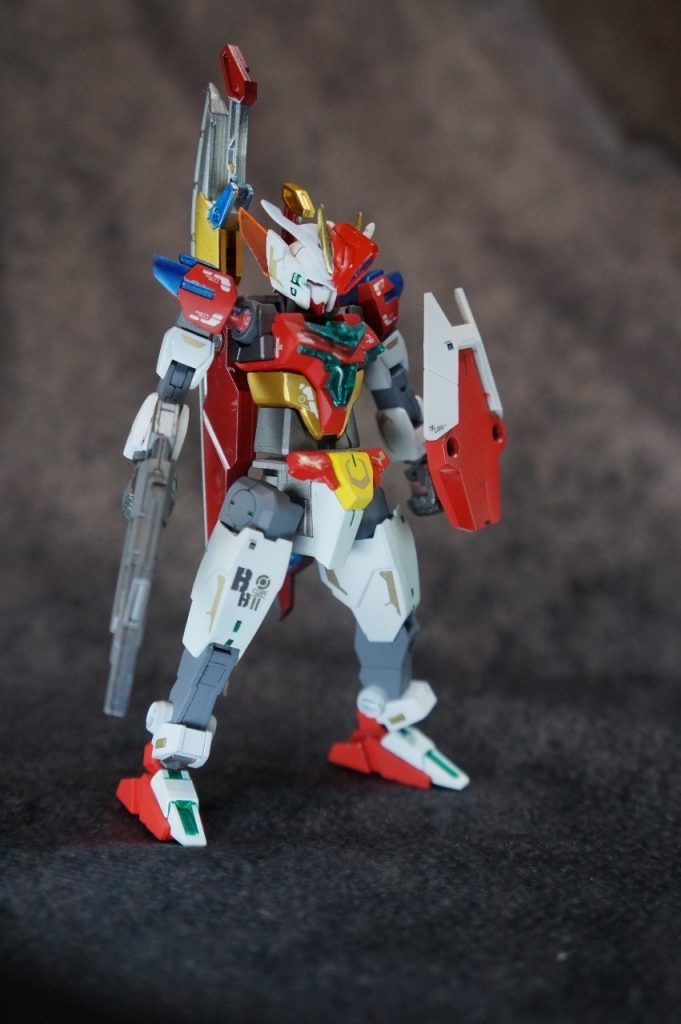 コアダブルブレイズガンダムIIコアガンダムIIをベースに作成された機体。コアブレイズガンダムの性能を向上させた機体。アーマー無しでも十分に他のモビルスーツと渡り合うことができる。