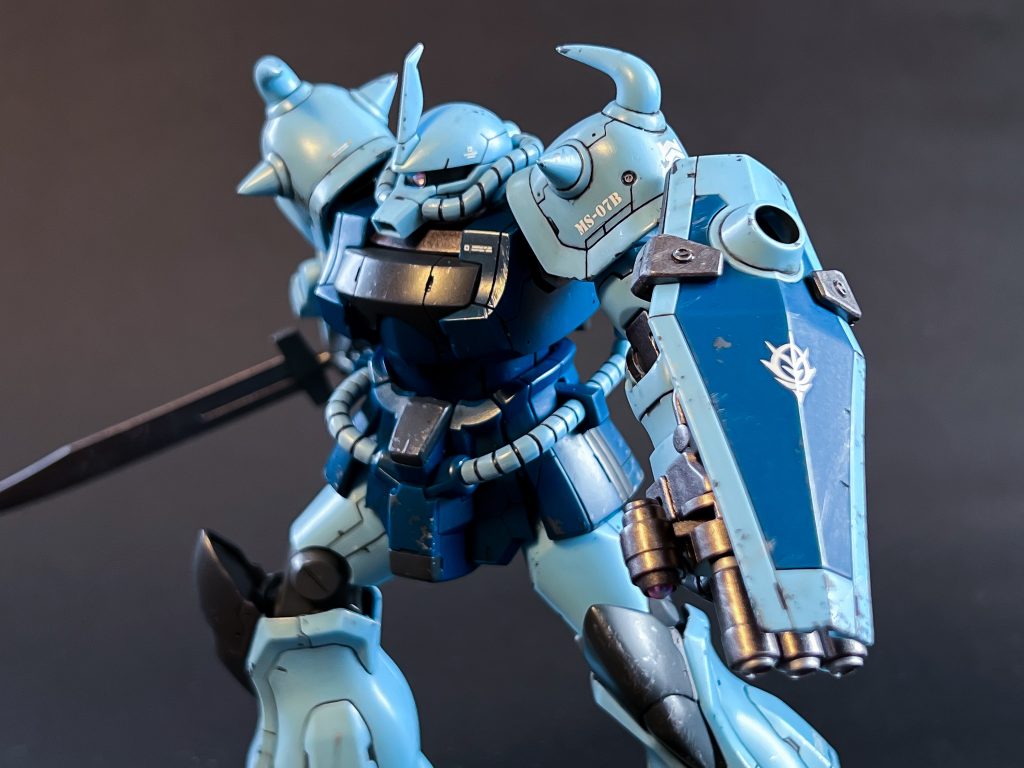 HGUC グフカスタムを筆塗り部分塗装–4枚目/制作者：@praZo001