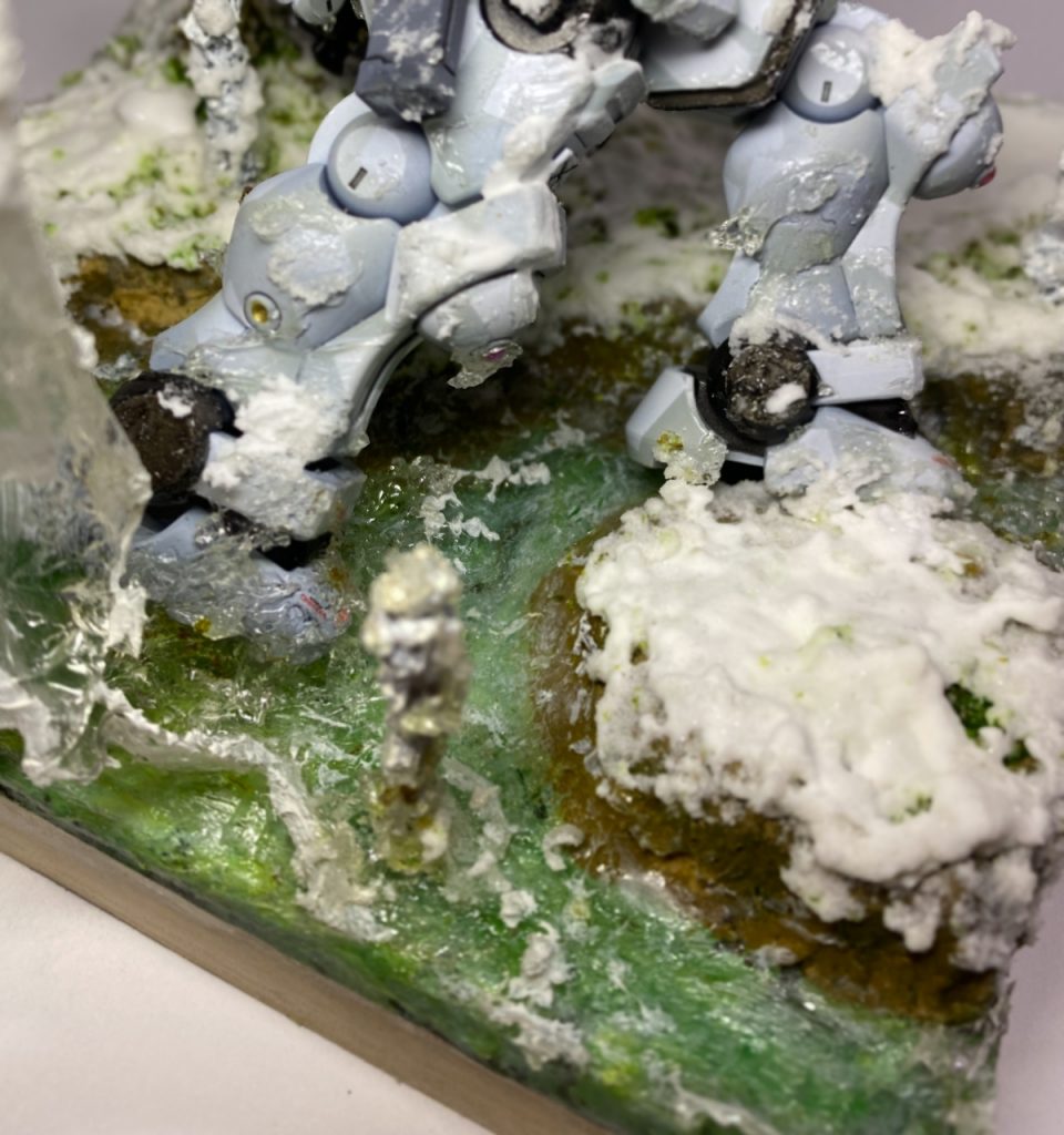 川の表現と雪の表現、いろいろと新鮮で楽しい製作でした。