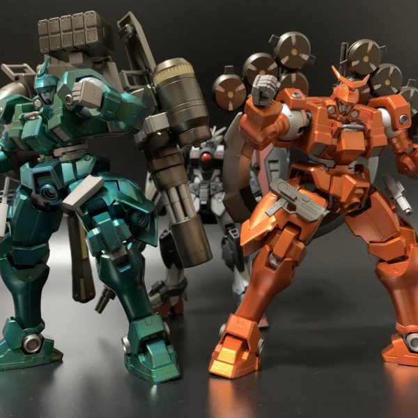 ガンダムヴァイエイト(トロワ機)&ガンダムメリクリウス(カトル機)