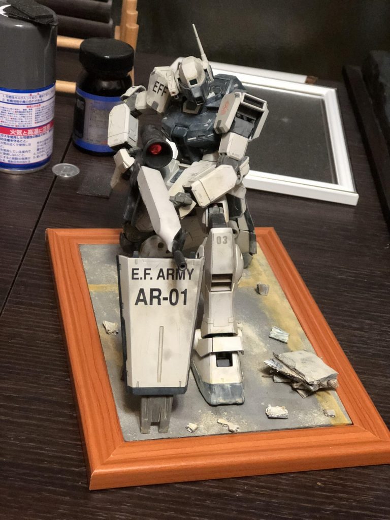 都市戦をイメージしてジオラマに。今はジオラマじゃなくてダイオラマ？？