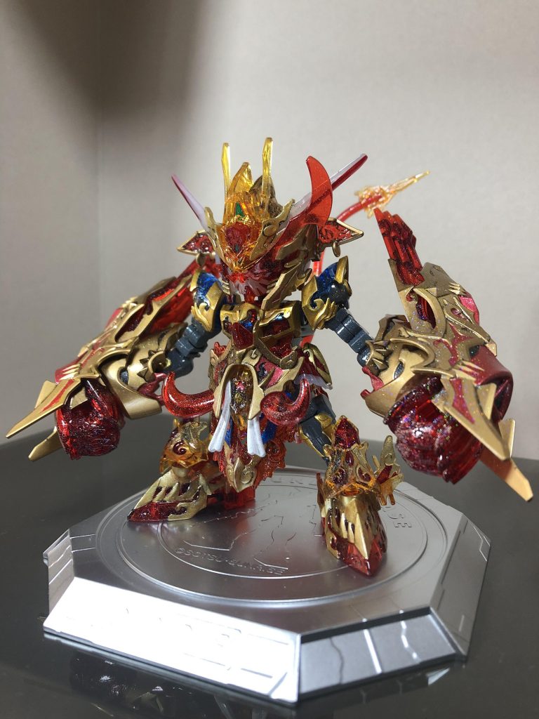 猪八戒シルエット、金塗装はクレオスレッドゴールドです。