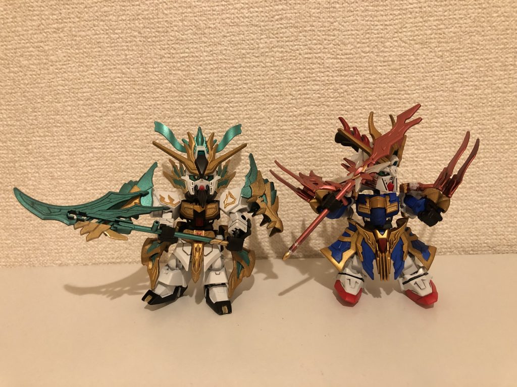 劉備ユニコーンガンダムが完成すれば義兄弟が揃うので、引き続き頑張って制作していきます！