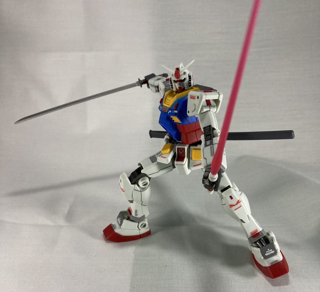 あそこから抜いて構えたらこんなんかなって抜刀したらなんかキ◯トみたいになったやつ