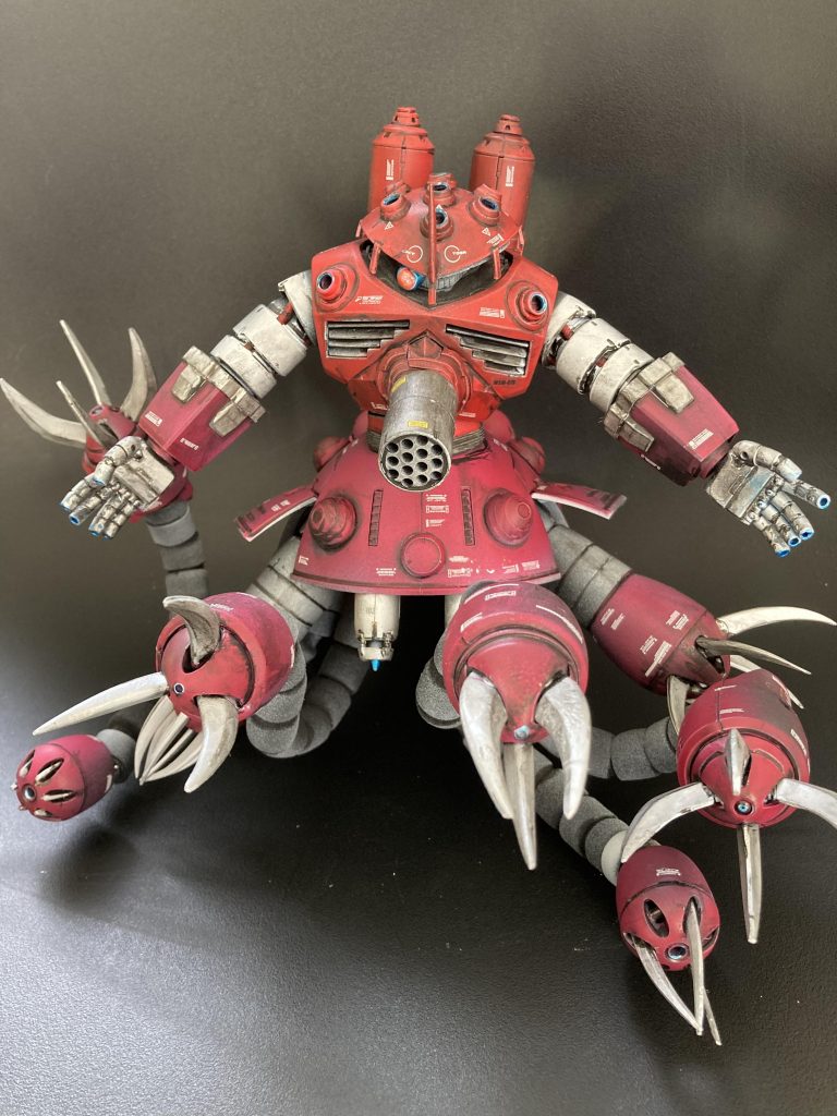 ちょっとやり過ぎた感…あれ？ひー、ふー、みー……スカート下に8本脚、上部に2本、アームが10本ｱﾘﾏｽねぇ…ww