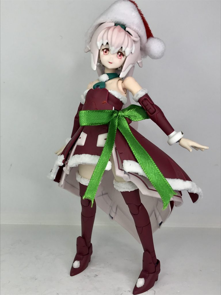 全身。ほぼイメージ通りにできました♪腰のリボンは…「プレゼントは　わ・た・し♡」的なやつです（笑）