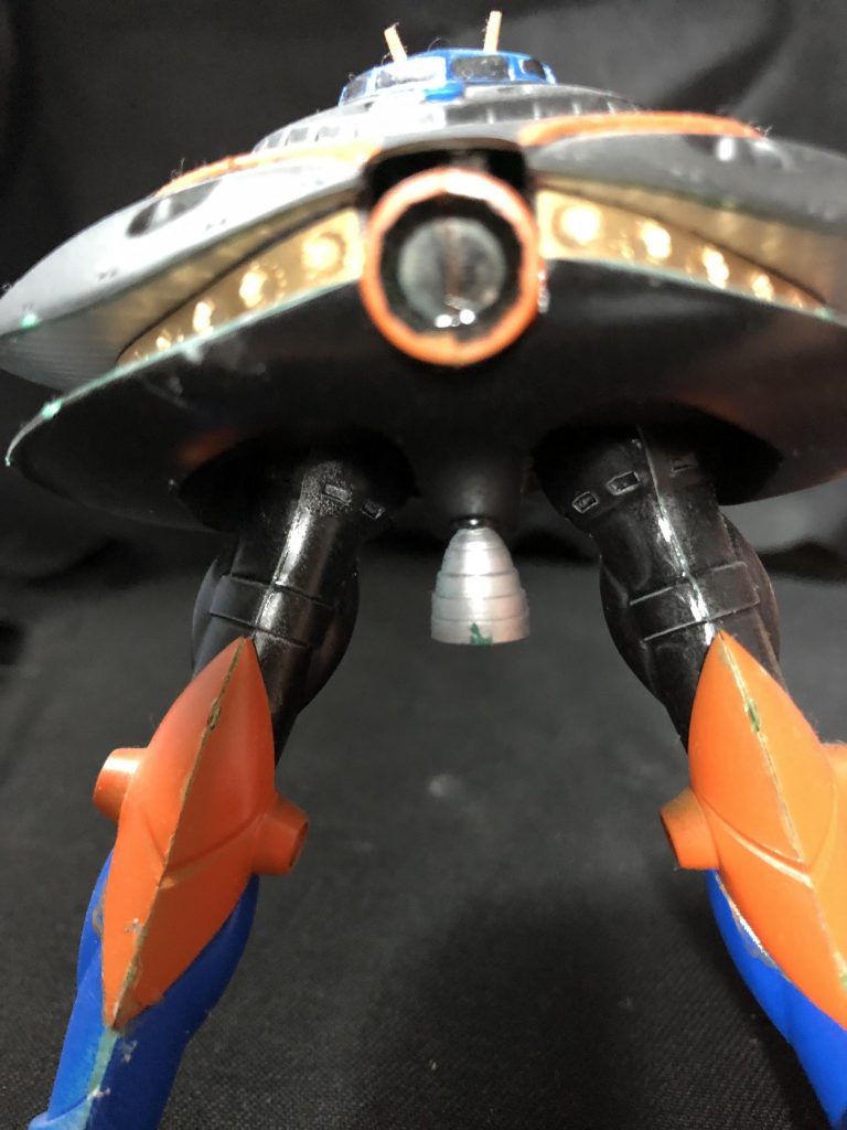 メガ粒子砲の接着が一番難しかったです。