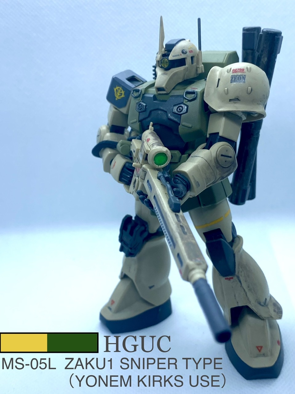 Hguc ザク スナイパータイプ ヨンム カークス機 Okkun1103さんのガンプラ作品 Gunsta ガンスタ