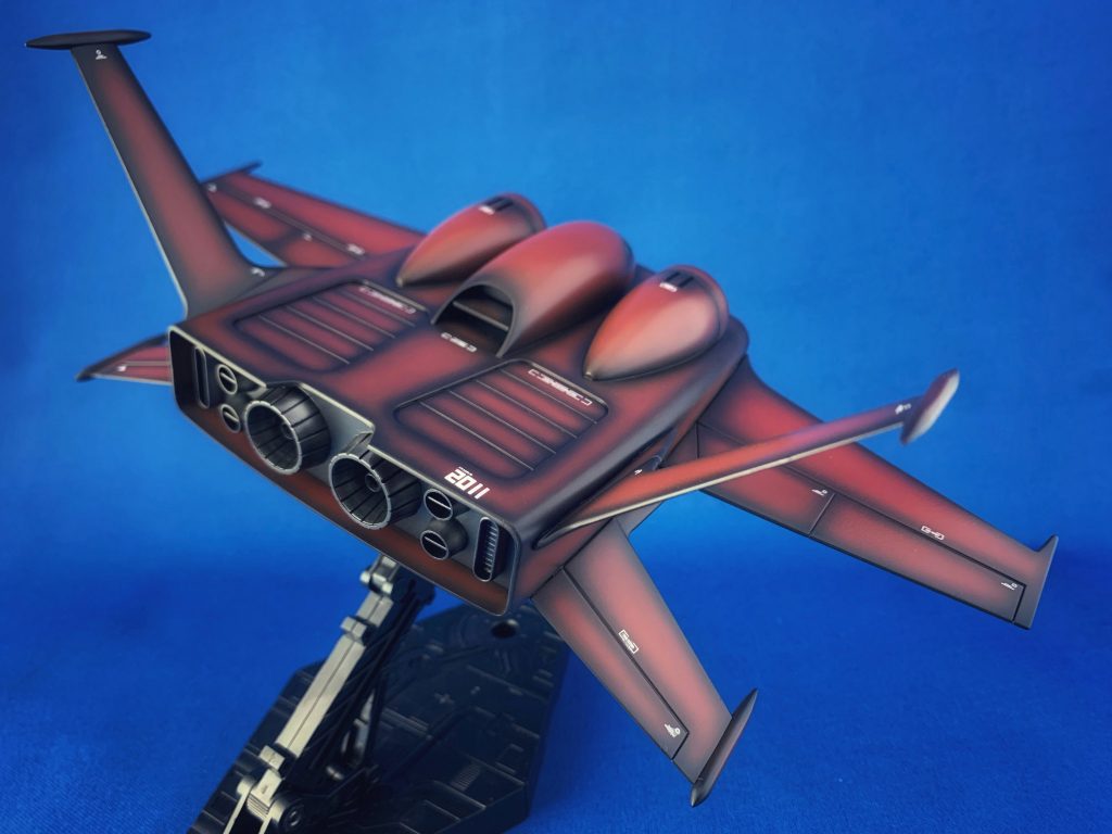 上部尾翼の位置を本体側面に移動させています