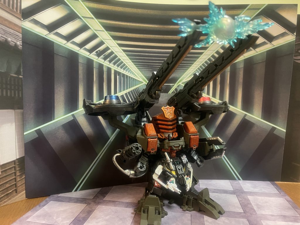 ジャスティスレールガン。エフェクトは鬼武者のなんかです。