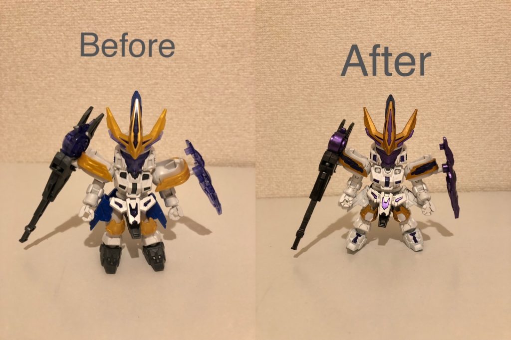 過去作です。素組みでは白の足が黒だったりと、塗り直す部分が多かったです！