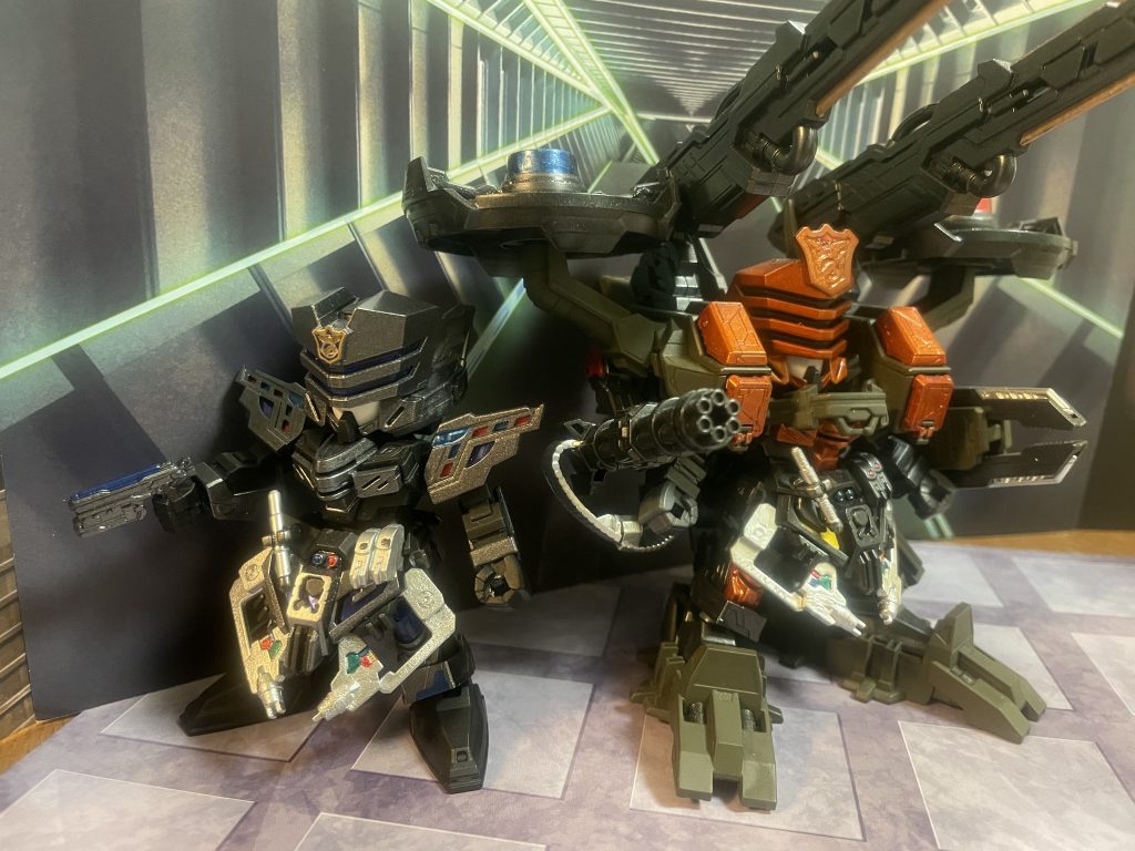 隊員を随行して。