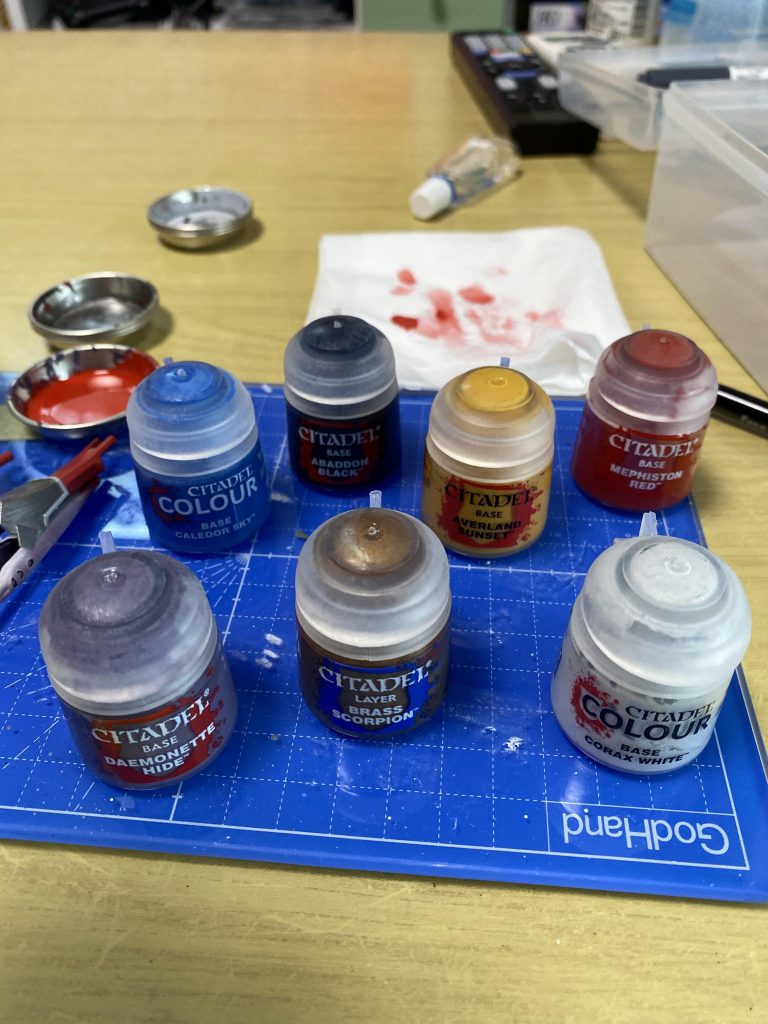 シタデルカラーは主のこの辺の色を使用してます！