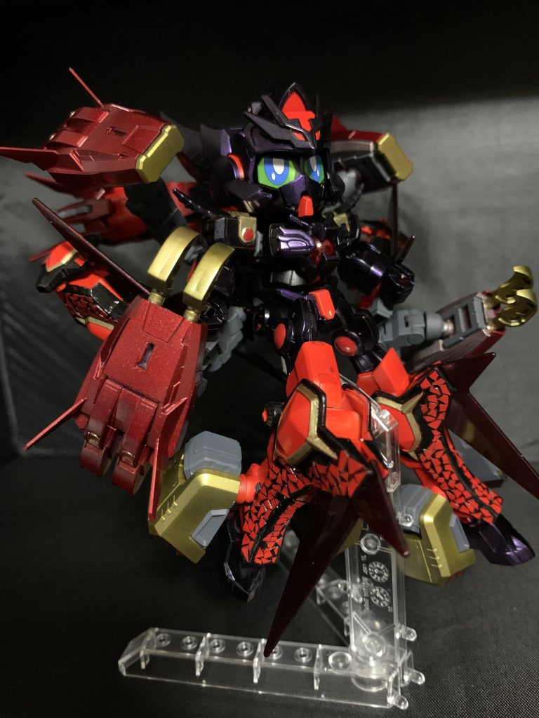 メテオフュージョン形態お気に入りポイントなんですが足の模様をプラ板で作成しました。