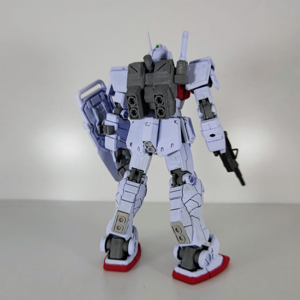 【水性筆塗り】HGUCジムストライカー【ノーマルジムカラー】–4枚目/制作者：tkt