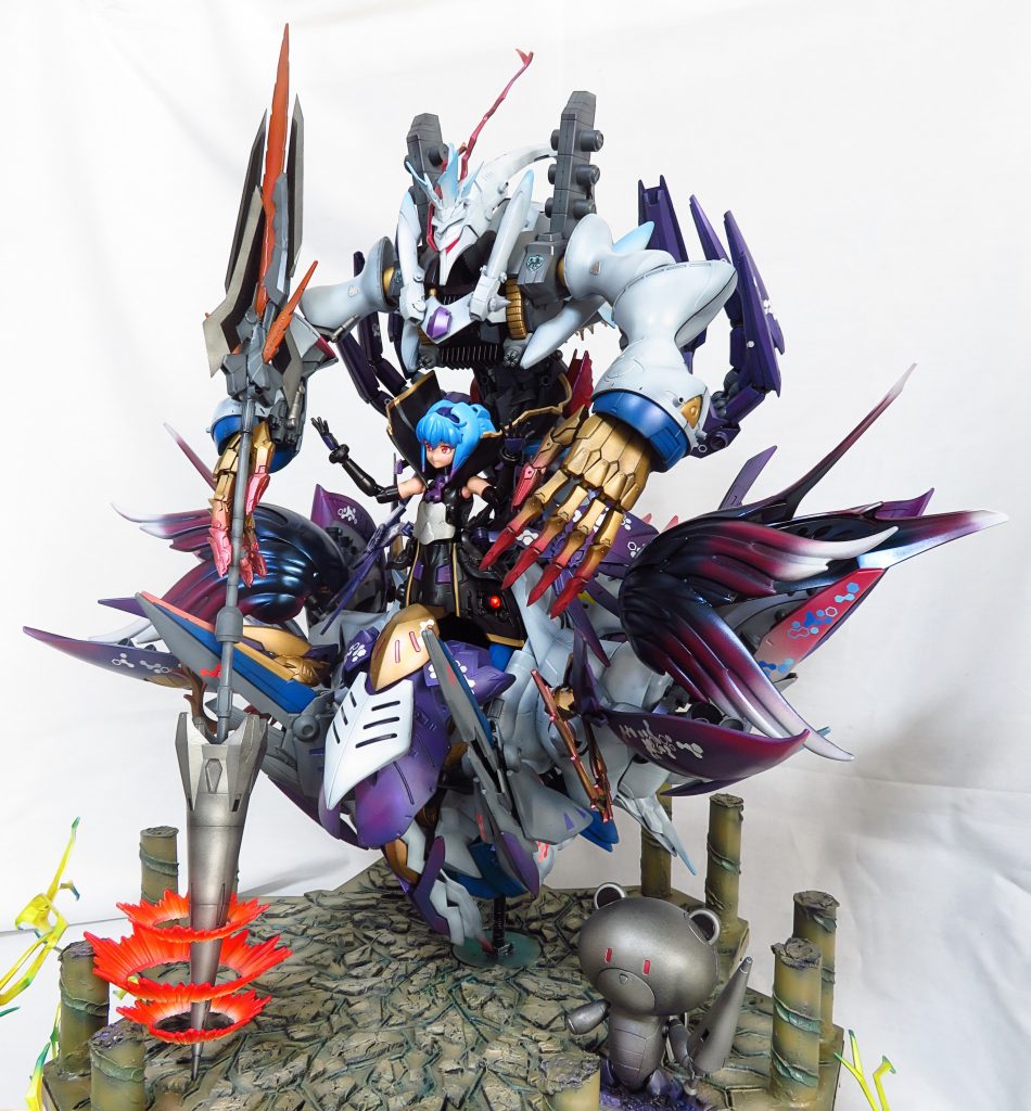 製作イメージはサスケのスサノオみたいな感じです。作製期間はゆっくりなので8カ月程掛かってます。