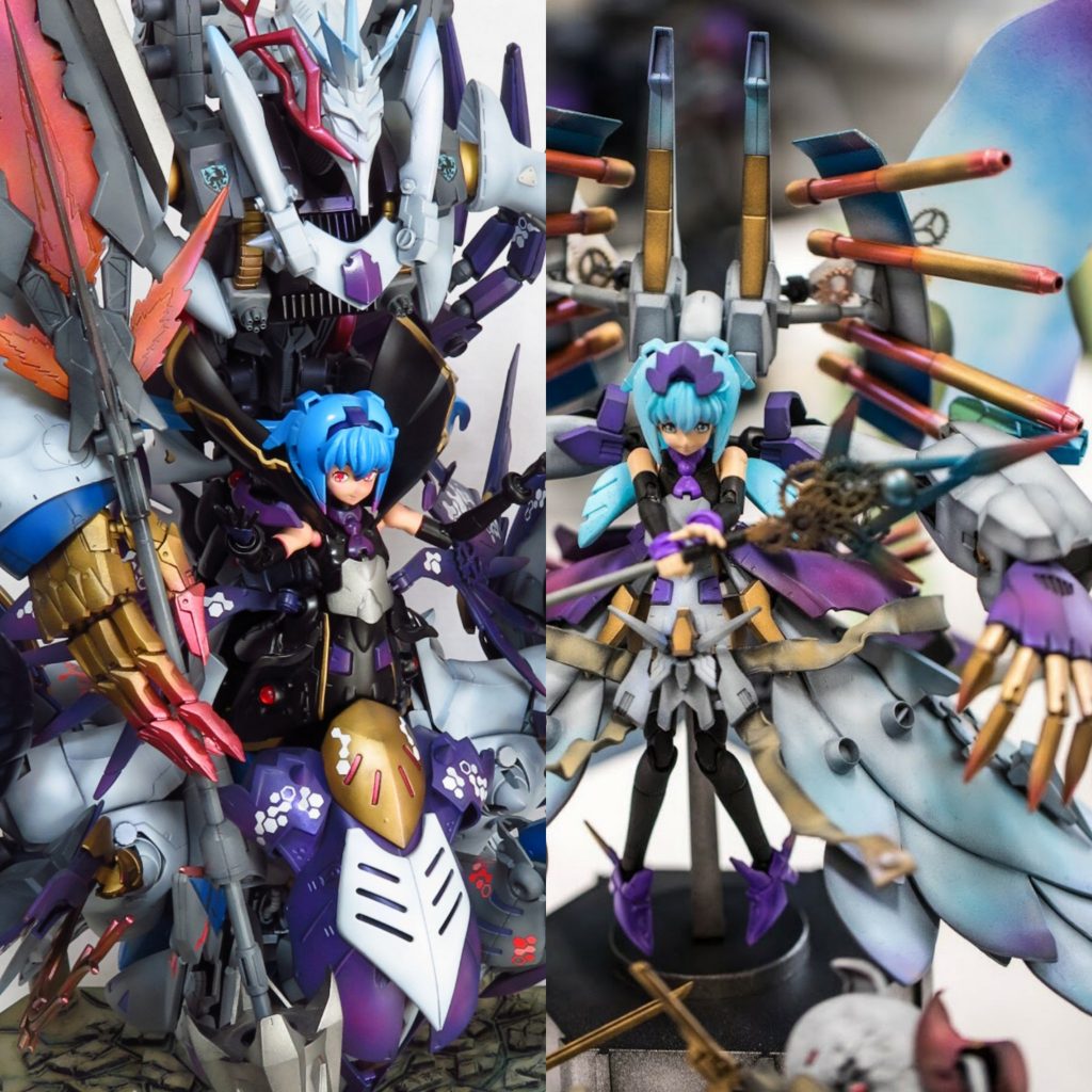 過去作のサラちゃんとの比較写真です。