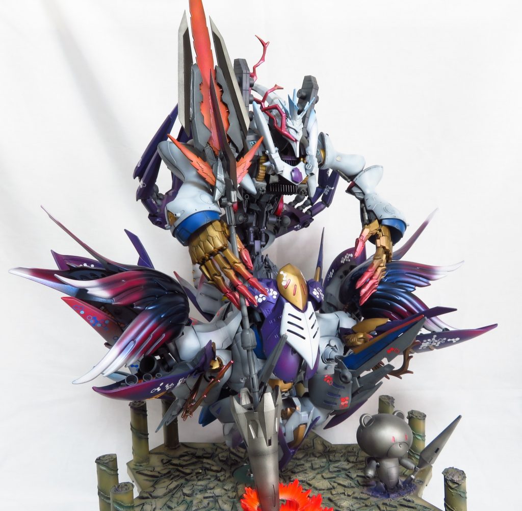 キュベレイ単品写真です。サラちゃんとキュベレイは分離できるようにしています、ネオジオングみたいな感じです。